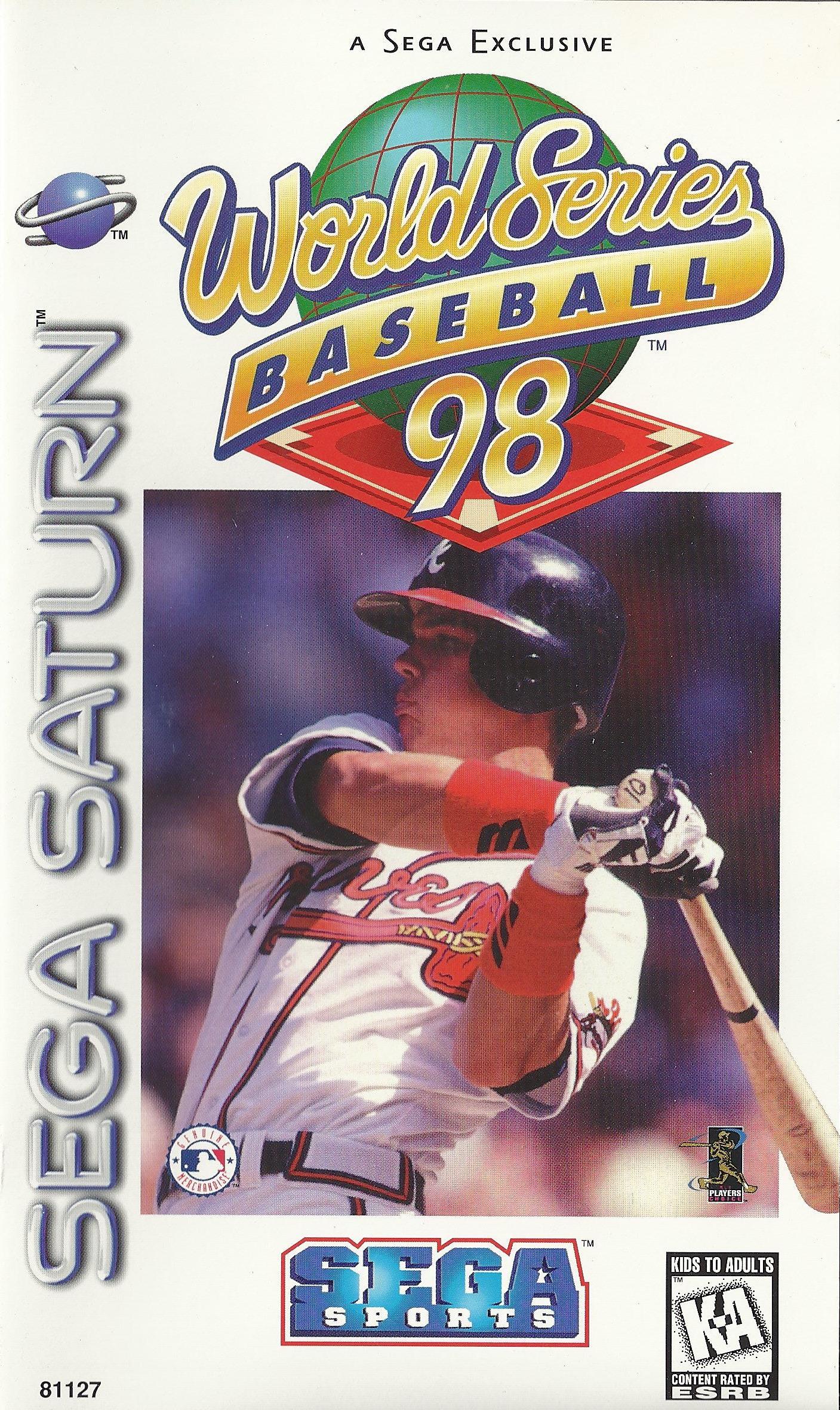 World Series Baseball 98 box art for Sega Saturn